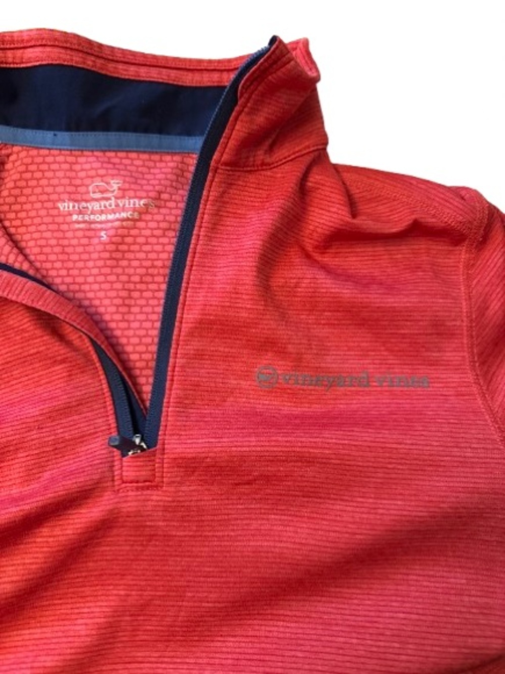 Vineyard Vines Men’s Sankaty Performance Quarter Zip Resort Red Pullover Small - Picture 3 of 8